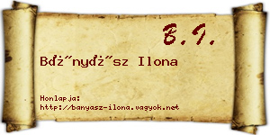 Bányász Ilona névjegykártya